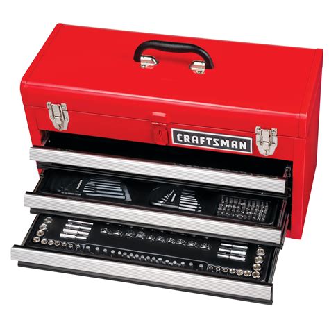 craftsman cm 224pc 3 drawer metal box mech tool set|Amazon.com: Craftsman 224 Piece Tool Set.